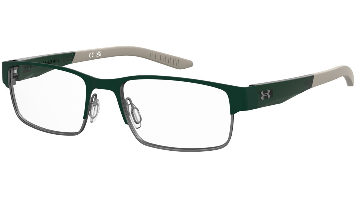 Under Armour UA 5081/G DLD Matte Green Rectangular Men's Eyeglasses