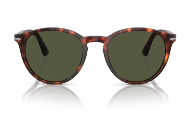 Persol OPO3152S 901531 Havana/Green Round Men's Sunglasses