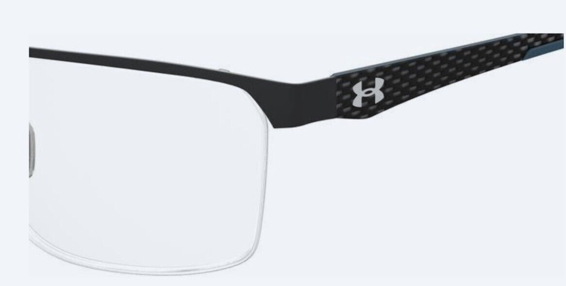 Under Armour  UA-5049/G 00VK-00 Matte Black Rectangular Men's Eyeglasses