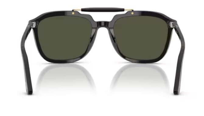 Persol 0PO0203S 95/31 Black/ Green 55mm Square Men's Sunglasses