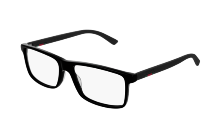 Gucci GG 0424O 001 Black Square Men's Eyeglasses