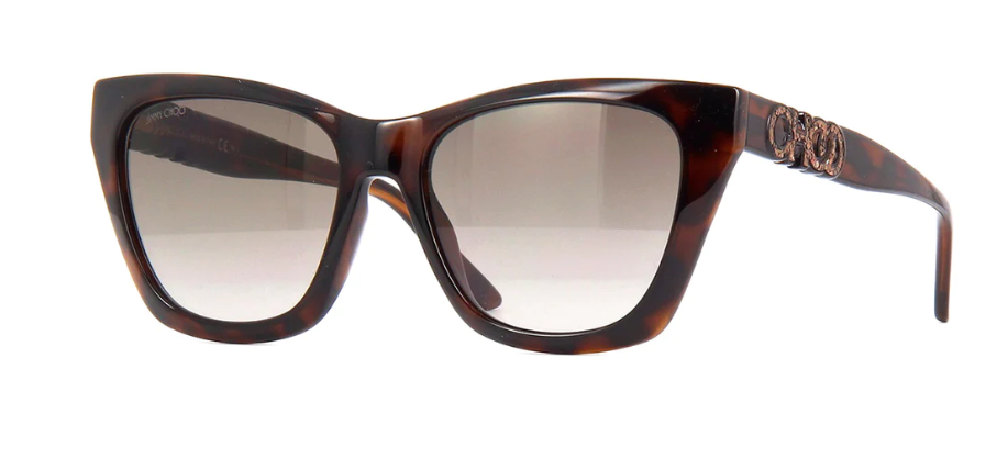 Jimmy Choo RIKKI/G/S 086HA Havana/Brown Gradient Cat Eye Women's Sunglasses