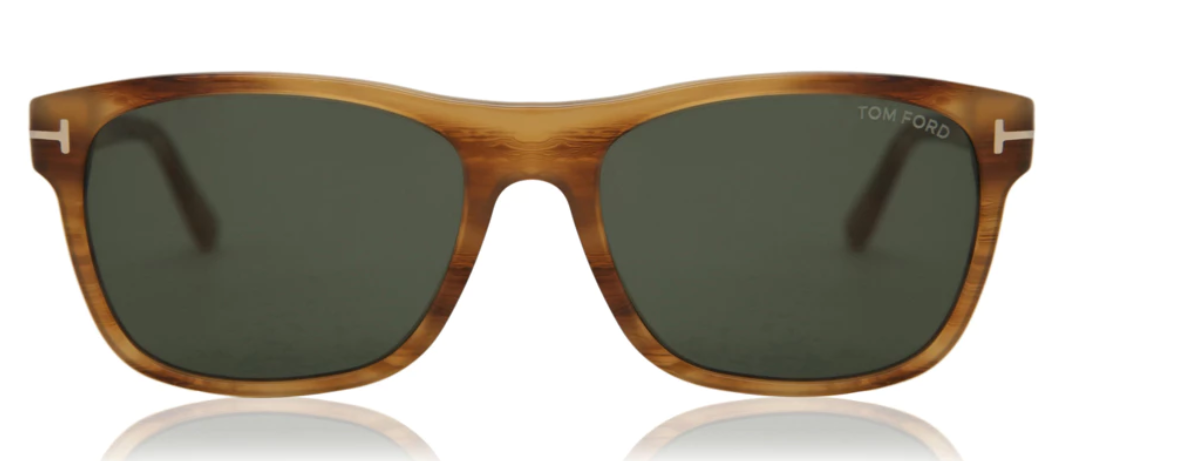 Tom Ford FT0698 50N Brown/Green Rectangle Men's Sunglasses