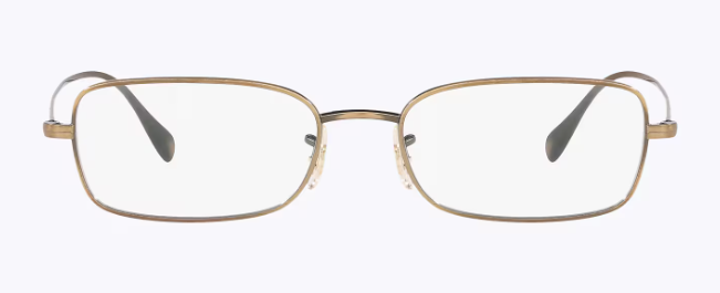 Oliver Peoples Aronson OV1253 5284 Antique Gold Rectangular Men's Eyeglasses