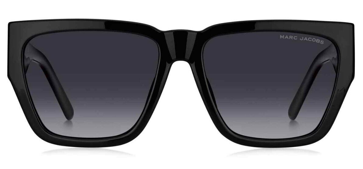 Marc Jacobs MARC-646/S 008A/WJ  Black/Grey Polarized Rectangular Sunglasses