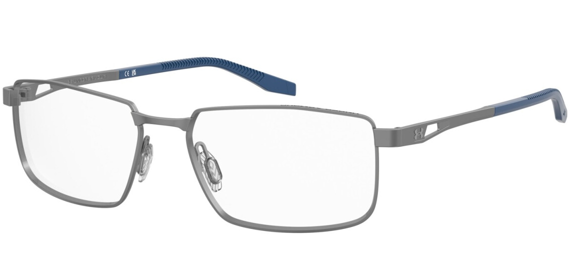 Under Armour UA 5077/G V6D Matte Dark Ruthenium BlueRectangular Men's Eyeglasses