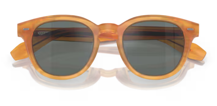 Oliver Peoples 0OV5547SU N.05 Sun 1779W5 Wood/Blue Mirrored Women's Sunglasses