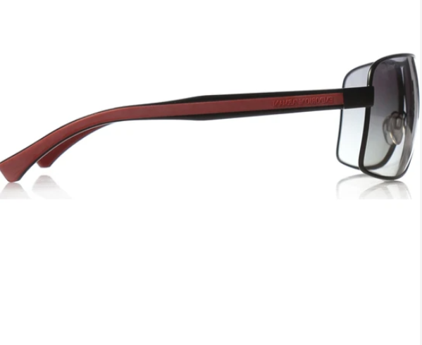Emporio Armani EA 2001 3001/11 Black-Red/Black Rectangle Men's Sunglasses