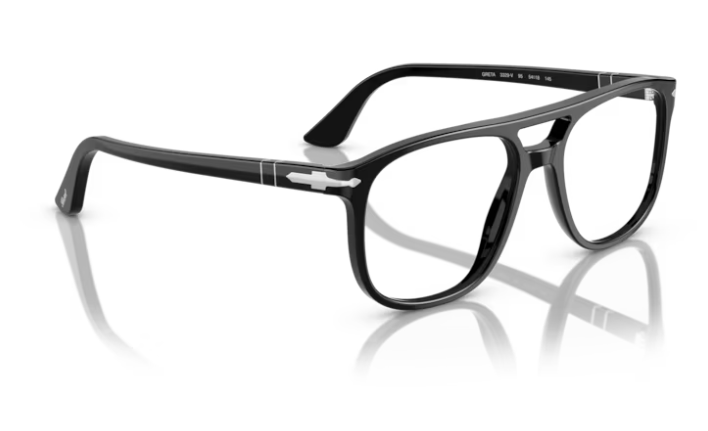 Persol 0PO3329V Greta 95 Black Rectangular Men's 52mm Eyeglasses