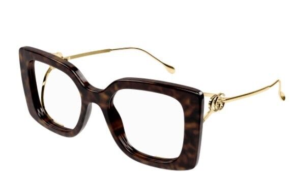 Gucci GG1567O 002 Havana Oversize Square Women's Eyeglasses