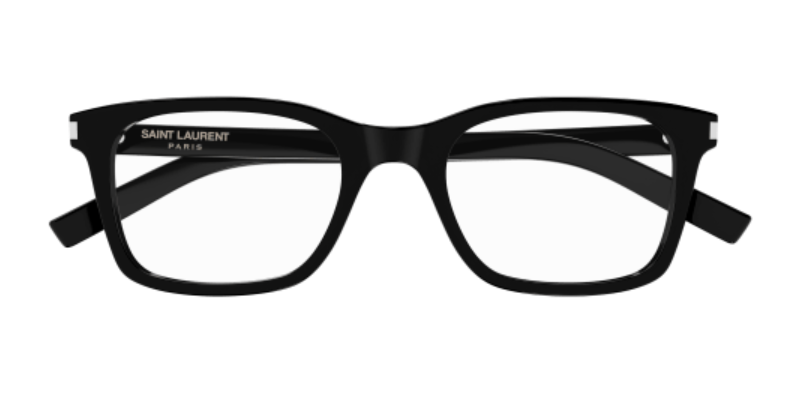 Saint Laurent SL 718 SLIM 005 Black Rectangle Men's Eyeglasses