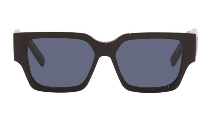 Christian Dior CD SU 10B0 Black/Blue Square Women's Sunglasses