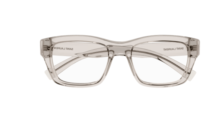 Saint Laurent SL 616 004 Beige Round Men's Eyeglasses