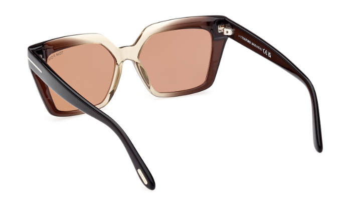 Tom Ford WINONA FT1030 47J Light Brown/Roviex Gradient Women's Sunglasses