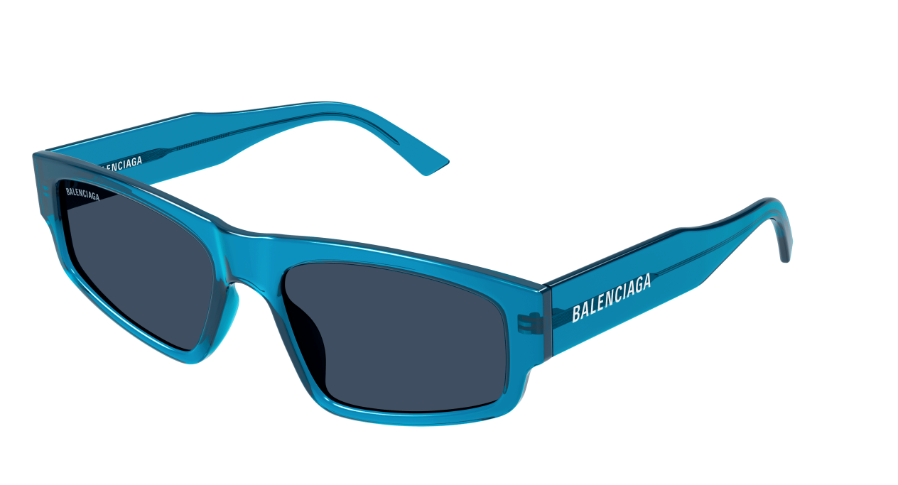 Balenciaga BB0305S-009 Blue Cat-eye Men's Sunglasses