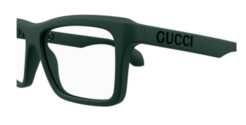 Gucci GG1573O 003 Green Square Men's Eyeglasses