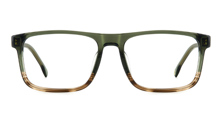 Carrera C FLEX 04/G XGW Green Havana Rectangular Men's Eyeglasses