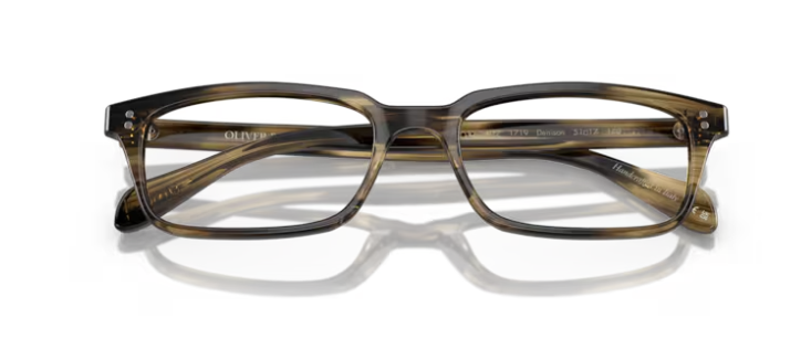 Oliver Peoples 0OV5102 Denison 1719 Olive Smoke Rectangle Men's Eyeglasses