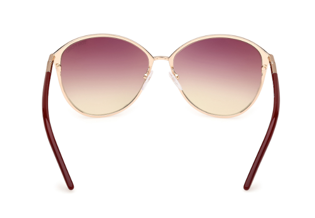 Tom Ford FT0320 Penelope 69T Shiny Bordeaux-Gold/Bordeaux Gradient Sunglasses