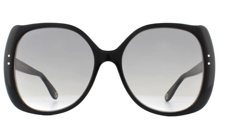 Gucci GG0472S 001 Black/Grey Gradient Soft Square Women's Sunglasses