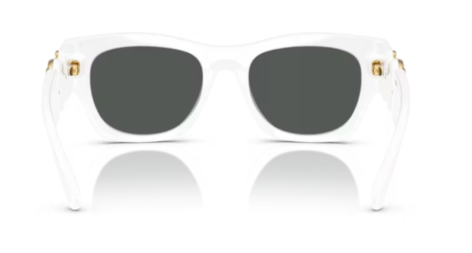 Versace 0VE4479U 314/87 White/Dark Grey Soft Square Men's Sunglasses