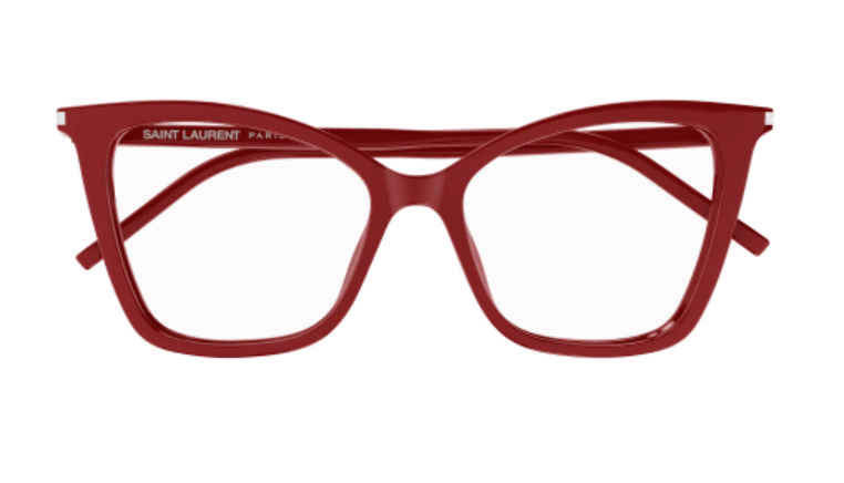 Saint Laurent SL 386 015 Red Cat-Eye Women's Eyeglasses