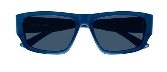 Balenciaga BB0366S 003 Blue/Blue Rectangular Men's Sunglasses