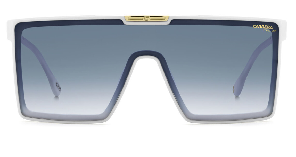 Carrera Victory C 07/S VK6 08 White/Dk Blue Shaded Mask Men's Sunglasses