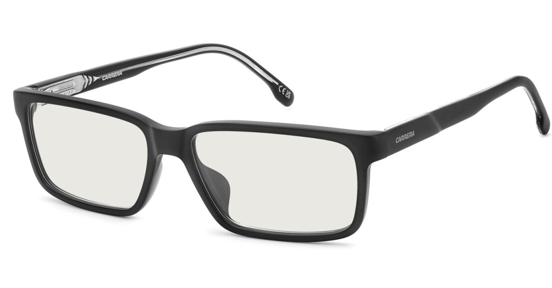 Carrera C FLEX 07/G 807 Black/Blue Mirror Rectangular Men's Eyeglasses