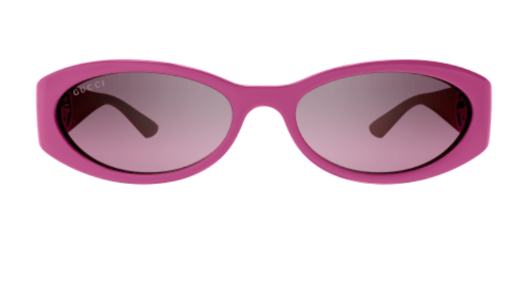 Gucci GG1660S 003 Fuchsia/Pink Gradient/Mirrored Cat Eye Women's Sunglasses