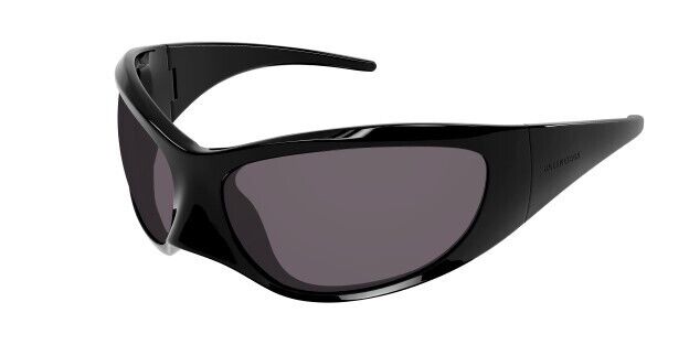 Balenciaga BB0252S 001 Black/Grey Cat-Eye Women's Sunglasses