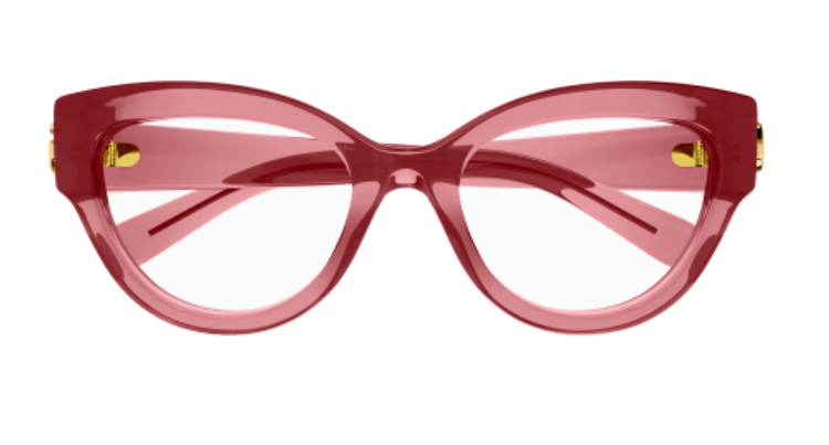 Gucci GG1598O 003 Red Cat Eye Women Eyeglasses