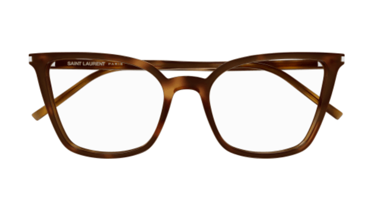 Saint Laurent SL 669 003 Havana Cat-Eye Women's Eyeglasses