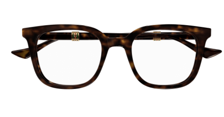 Gucci GG1497O 006 Havana Soft Square Men's Eyeglasses