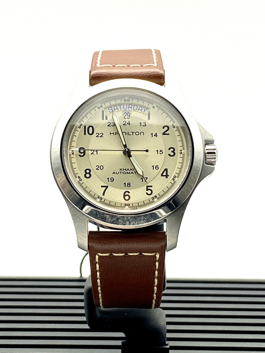 Hamilton Khaki Field King Auto Brown Leather Men's Watch H64455523