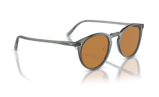 Oliver Peoples 0OV5183S O'MALLEY 178253 Dusty Aqua Cognac Round Men's Sunglasses