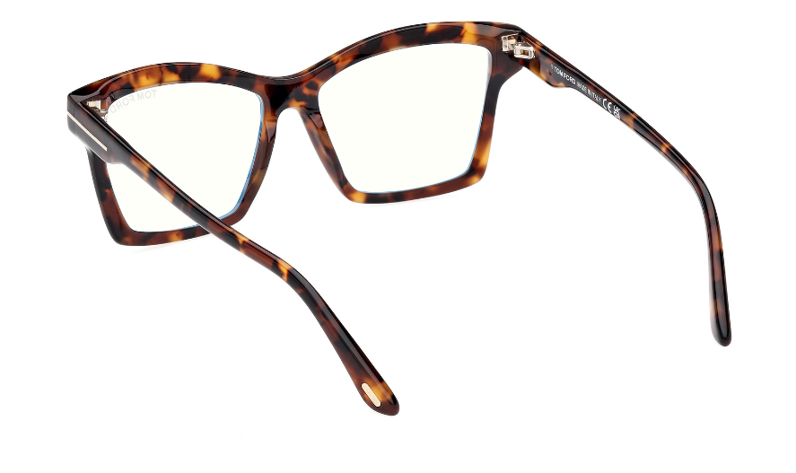 Tom Ford FT5964-B 052 Dark Havana/Dark Havana Square Women's Eyeglasses