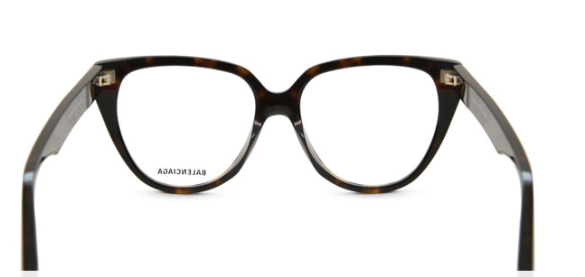 Balenciaga BB0129O 005 Havana Squared Eyeglasses