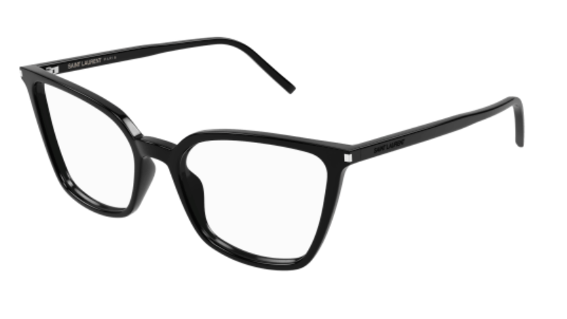 Saint Laurent SL 669 002 Black Cat-Eye Women's Eyeglasses