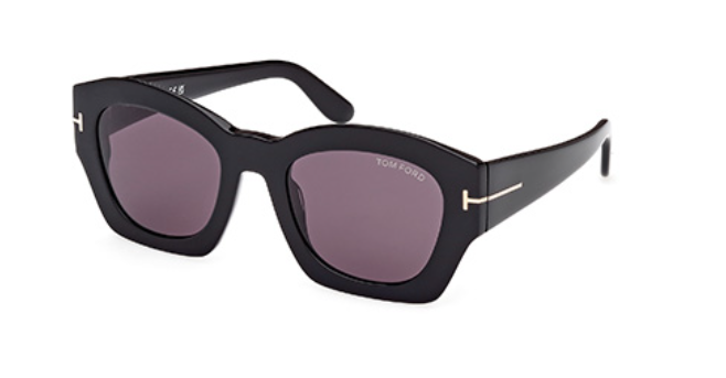 Tom Ford GUILLIANA FT1083 01A Shiny Black/Smoke Women's Sunglasses