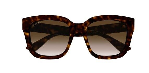 Gucci GG1338SK 002 Havana/Brown Gradient Square Women's Sunglasses