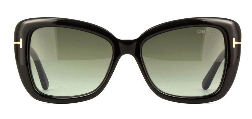 Tom Ford FT1008 Maeve 01B Shiny Black/Smoke Gradient Women's  Sunglasses