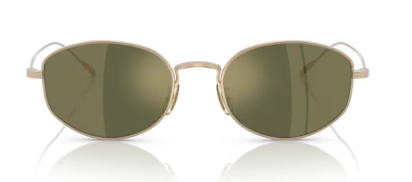 Oliver Peoples 0OV1347ST Estra 5340O8 Gold G-15 Goldtone Round Men's Sunglasses