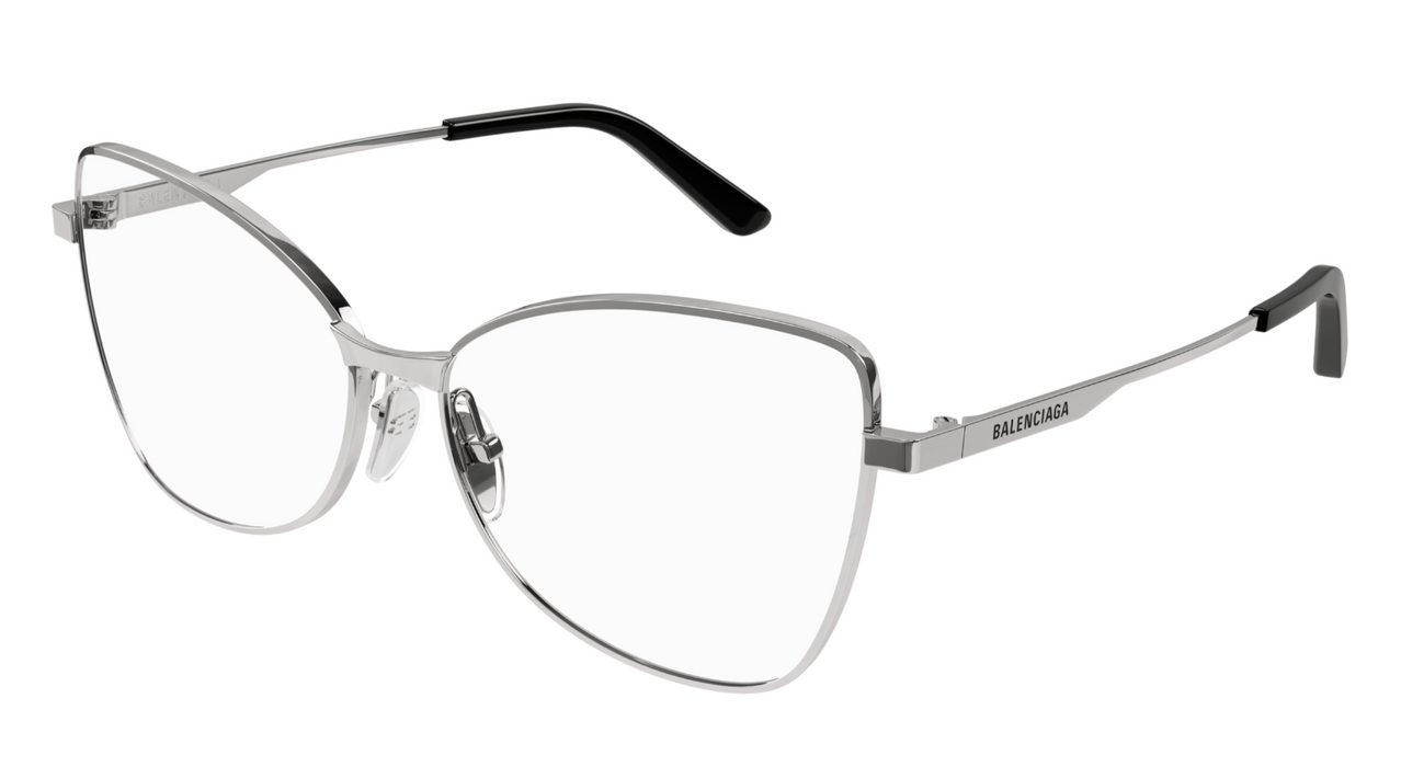 Balenciaga BB0282O 003 Gunmetal Cat eye Men's Eyeglasses