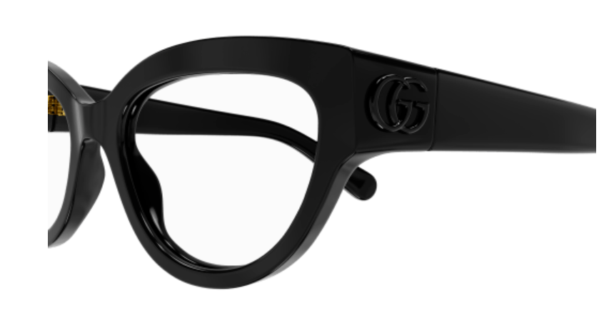 Gucci GG1598O 001 Black Cat Eye Women Eyeglasses