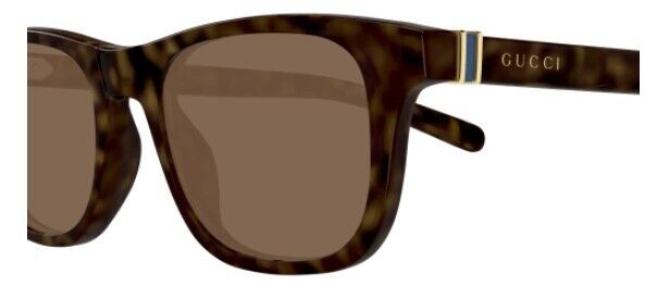 Gucci GG1671S 006 Havana/Brown Soft Square Men's Sunglasses