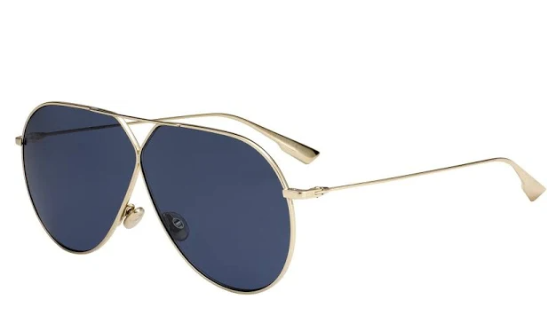 Christian Dior Stellaire 3 0J5G/KU Gold/Blue Women's Sunglasses