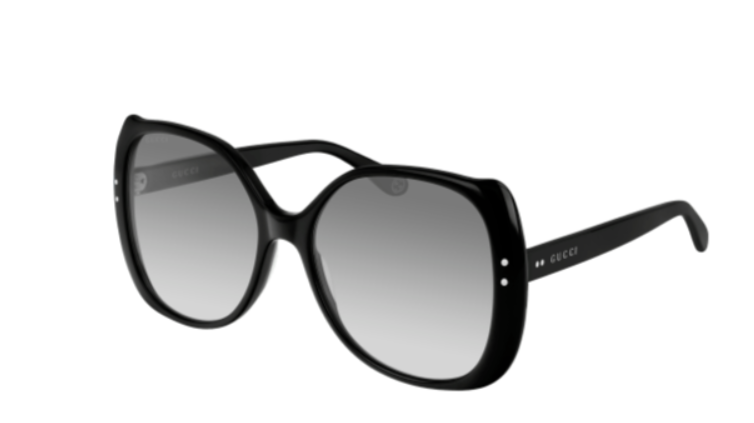 Gucci GG0472S 001 Black/Grey Gradient Soft Square Women's Sunglasses