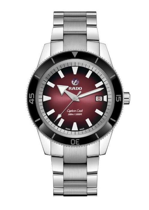 Rado Captain Cook Automatic Dark Red Gradient Dial Men's Watch R32105353