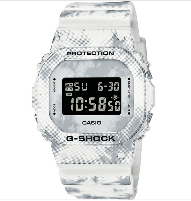 CASIO G-Shock DW5600GC-7  Limited Edition Resin Band Snow Camouflage Resin Band